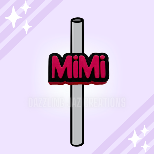 Mimi 3D straw topper