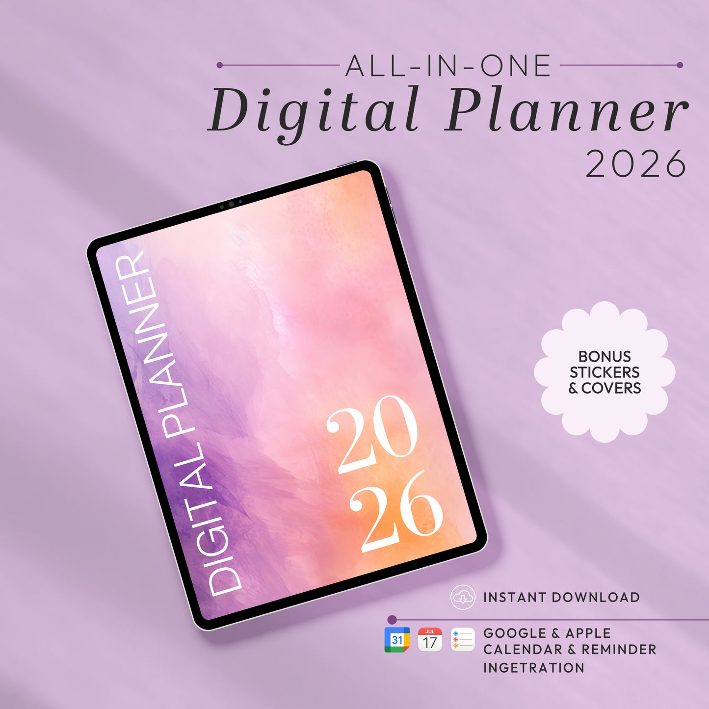 All-in-One 2026 Planner – Goals, Wellness, Finance & Productivity