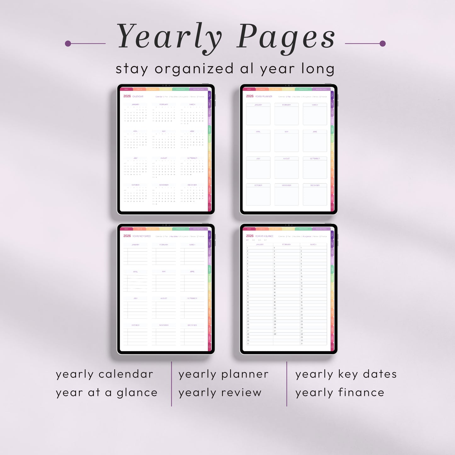 All-in-One 2026 Planner – Goals, Wellness, Finance & Productivity