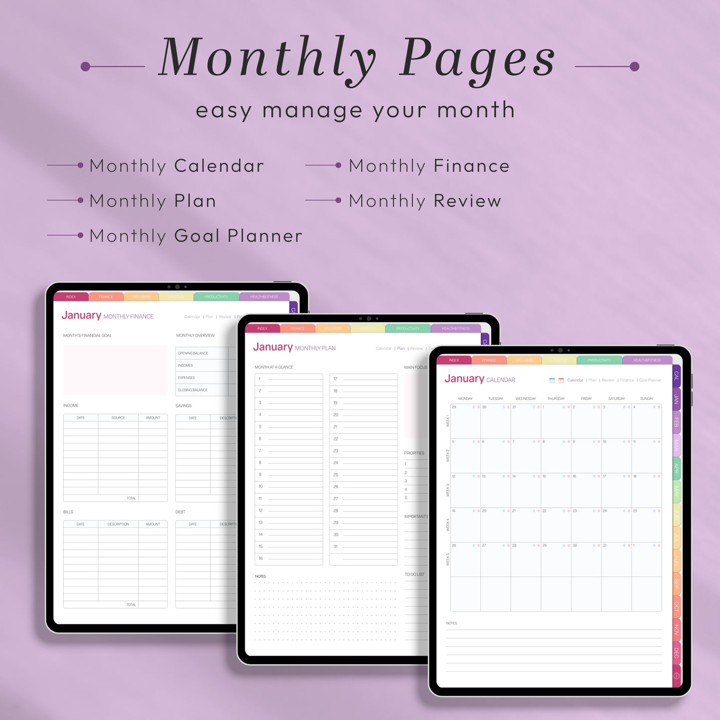 All-in-One 2026 Planner – Goals, Wellness, Finance & Productivity