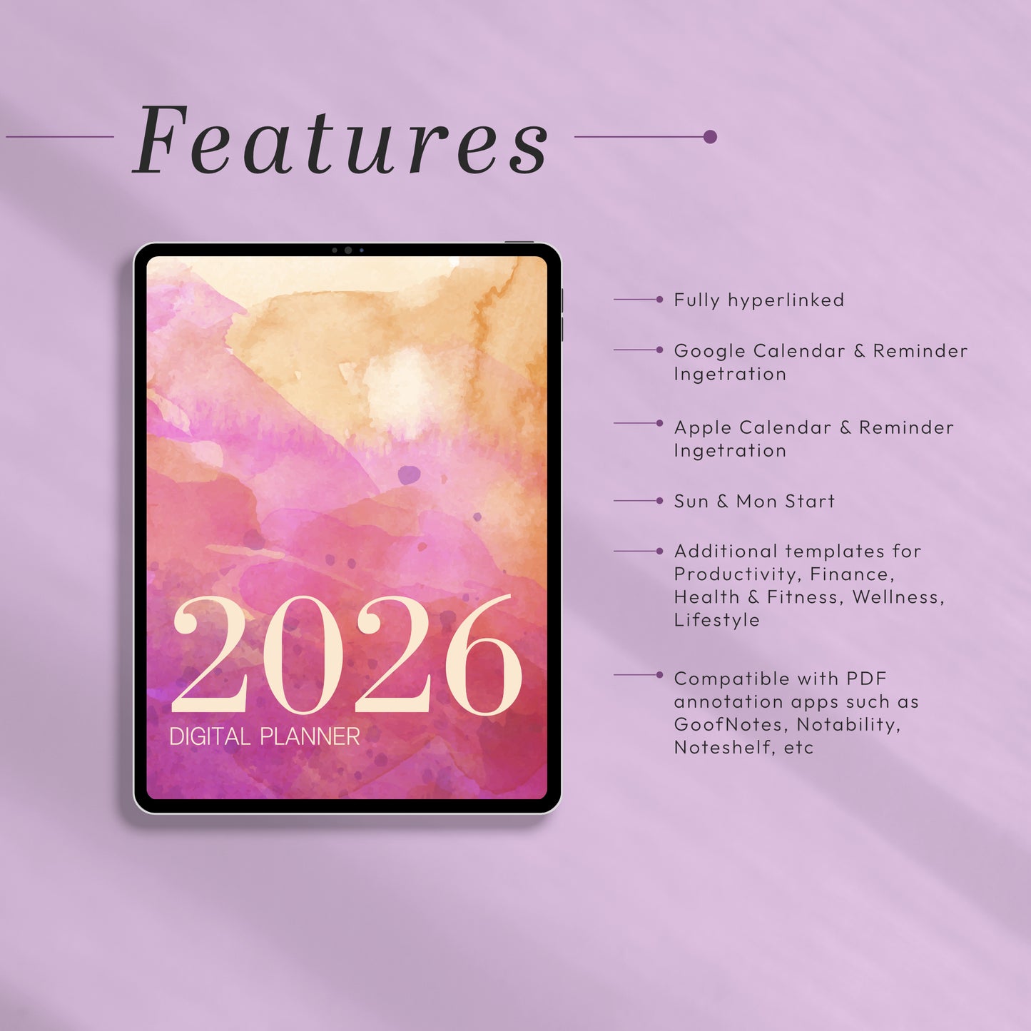 All-in-One 2026 Planner – Goals, Wellness, Finance & Productivity